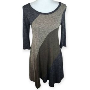 MONTEAU GRAY & ARMY GREEN DRESS SZ.S EUC.